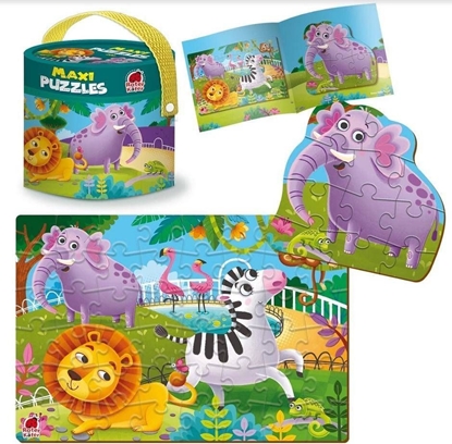 Attēls no Roter Kafer Maxi Puzzle 2w1 ZOO Zwierzątka RK1080-02