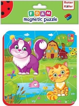 Attēls no Roter Kafer Miękkie magnetyczne puzzle Kotki na wsi