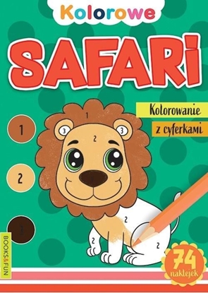 Picture of Safari. Kolorowanie z cyferkami