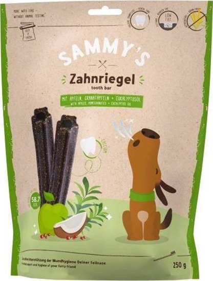 Изображение Sammy`s Sammy`S Tooth Bar 0,25g Dental Snack Jabłko, Granat