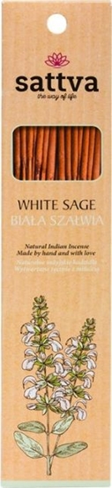 Picture of Sattva Natural Indian Incense naturalne indyjskie kadzidełko Biała Szałwia 15szt.