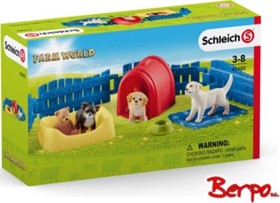 Picture of Schleich Farm World        42480 Puppy Pen