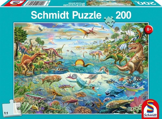 Изображение Schmidt Spiele Puzzle 200 Świat dinozaurów G3