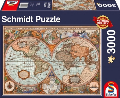 Attēls no Schmidt Spiele Puzzle Antique World Map 3000