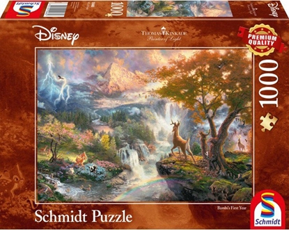 Attēls no Schmidt Spiele Puzzle Thomas Kinkade: Bambi Disney (59486)