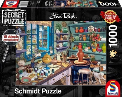 Attēls no SCHMIDTS Puzzle 1000 elementów STEVE READ (Secret Puzzle) Pracownia artystyczna