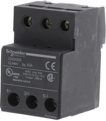 Изображение Schneider Electric Bloki zasilające zestaw szyn przez GV1L3 (GV2G05)