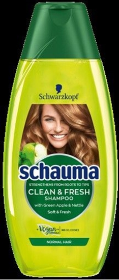 Изображение Schwarzkopf Schauma Szampon do włosów Jabłko, Pokrzywa 400ml