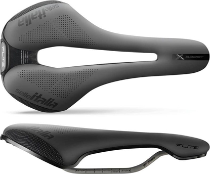 Изображение Selle Italia Siodło SELLE ITALIA FLITE BOOST X-CROSS SUPERFLOW L (id match - L3) TI 316 Tube 7, fibra-tek, czarne (NEW)