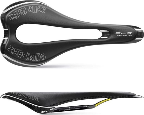 Изображение Selle Italia Siodło SELLE ITALIA SLR TEKNO FLOW S (id match - S3) carbon/keramic 7x9, carbon/fibra-tek, 110g carbon (NEW)