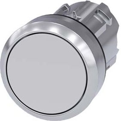 Изображение Siemens Napęd przycisku 22mm biały z samopowrotem metalowy IP69k Sirius ACT (3SU1050-0AB60-0AA0)