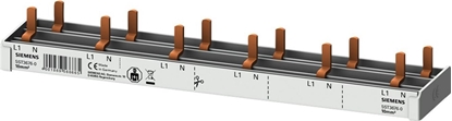 Изображение Siemens Szyna łączeniowa 1P+N 10mm2 sztyftowa 12 modułowa dla 6x (AFDD 5SM6 + 6x 5SV1 / 5SL60) pełna izolacja 5ST3676-0