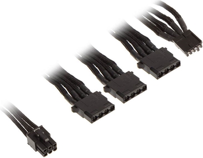 Attēls no SilverStone Molex - 4-pin Floppy, 0.55m, Czarny (SST-PP06B-3PER10F)