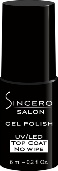 Picture of Sincero Salon Gelinio nagų lako viršutinis sluoksnis Sincero Salon Top Coat No Wipe 6 ml