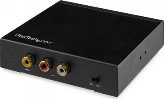 Picture of System przekazu sygnału AV StarTech StarTech HDMI TO RCA CONVERTER BOX/WITH AUDIO-COMPOSITE VID ADAPTER