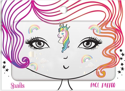 Attēls no Snails Snails, Naklejka na twarz dla dzieci, Face Tattoo - Unicorn