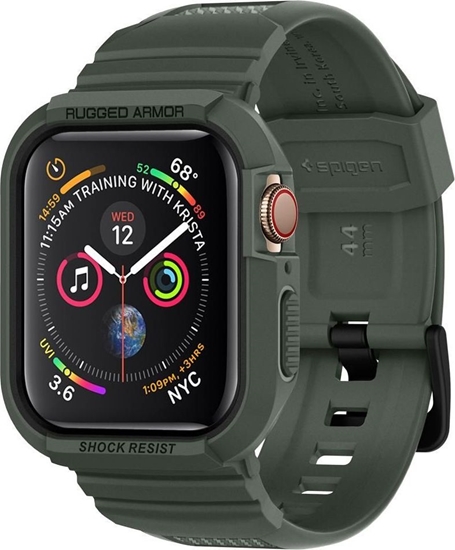 Изображение Spigen SPIGEN RUGGED ARMOR ”PRO” APPLE WATCH 4 (44MM) MILITARY GREEN uniwersalny