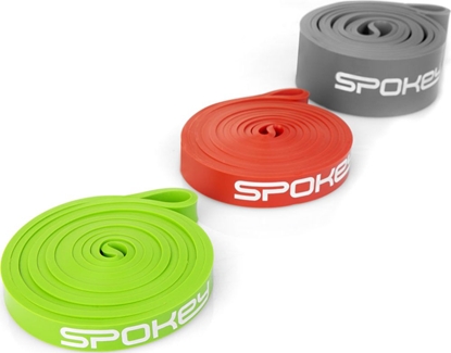 Изображение Spokey Powerband Power Set różne poziomy oporu w zestawie wielokolorowy 3 szt.