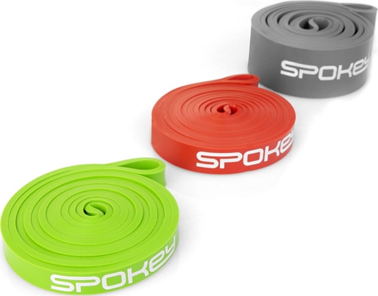 Изображение Spokey Powerband Power Set różne poziomy oporu w zestawie wielokolorowy 3 szt.