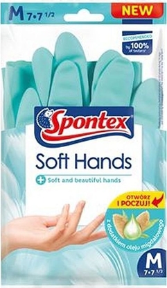 Изображение Spontex Rękawice Soft Hand M 12249037 SPONTEX