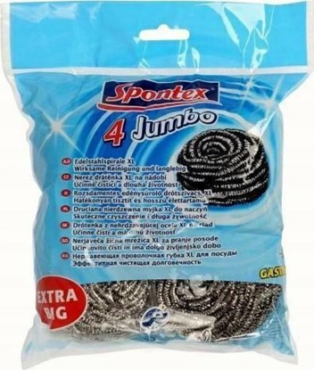 Attēls no Spontex Spontex Zmywak Spiralny Inox Jumbo 4szt 00397..