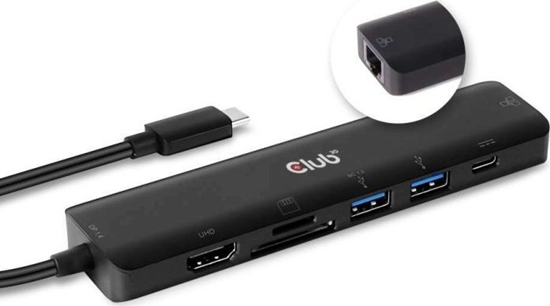 Изображение Stacja/replikator Club 3D 7w1 USB-C (CSV-1592)