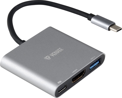 Picture of Kabel USB Yenkee YTC 031 Hub wieloportowy USB C na HDMI, USB C, USB A YENKEE