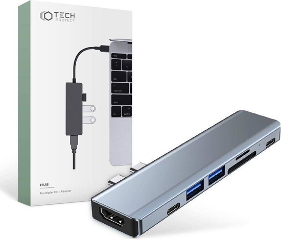 Изображение Stacja/replikator Tech-Protect USB-C (THP807GRY)