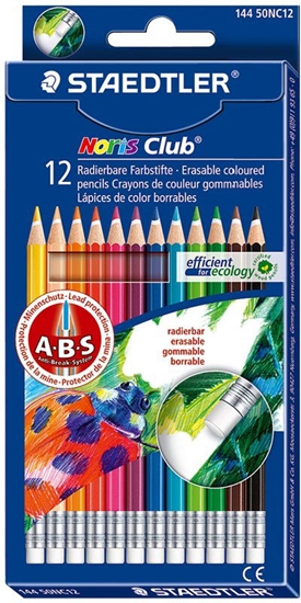 Picture of Staedtler Kredki ołówkowe 12 kolorów Noris usuwalne