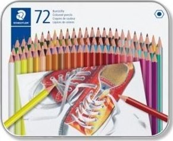 Picture of Staedtler Kredki sześciokątne 72 kolory metalowe opakowanie