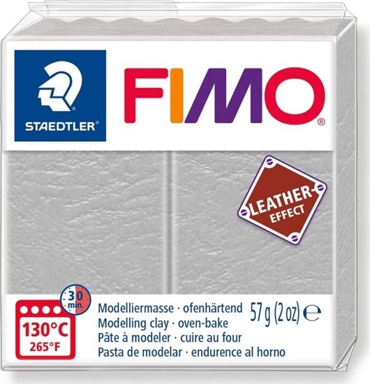 Изображение Staedtler Masa Fimo Leather effect 57g jasnoszary