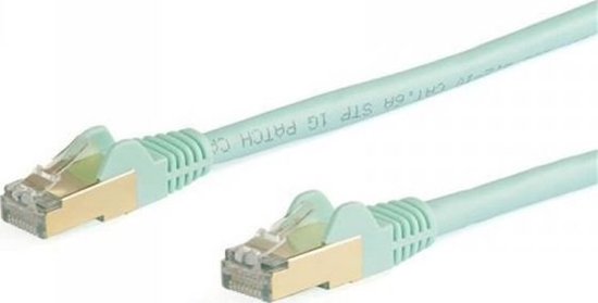 Picture of StarTech STARTECH.COM 10m CAT6a-Ethernet-Kabel - Trkis - RJ45-Ethernet-Kabel - Snagless - STP-Kabel - Kupfer - 10-Gbit Netzwerkkabel