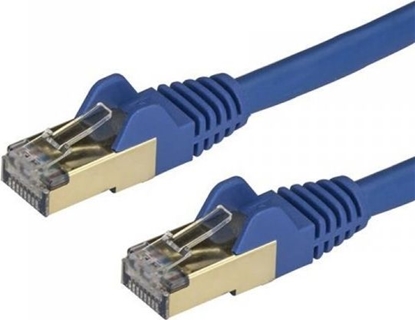 Attēls no StarTech STARTECH.COM 7,5m CAT6a-Kabel - Blau - RJ45-Ethernet-Kabel - Snagless - STP - Kupferdraht - 10 Gbit 6ASPAT750CMBL