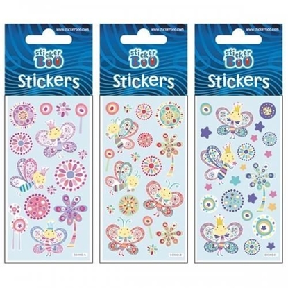 Изображение Sticker BOO Naklejki Sticker BOO silver motylki (262028)