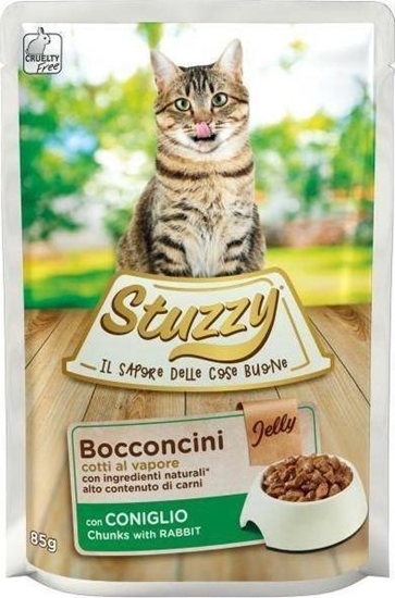 Изображение Stuzzy STUZZY KOT sasz.85g BOCCONCINI KRÓLIK żel /24