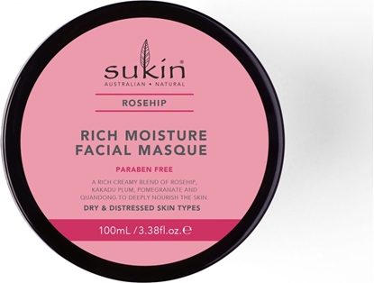 Изображение Sukin Sukin, ROSEHIP Nawilżająca maseczka do twarzy, 100ml