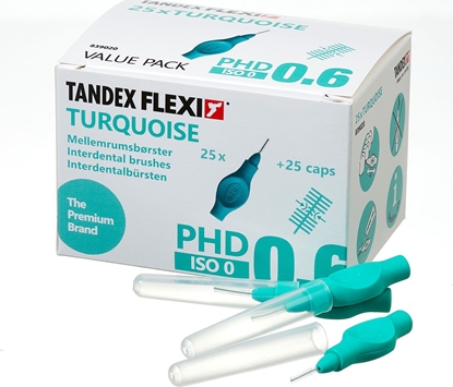 Picture of Tandex Tandex (25 szt.) szczoteczek Flexi X-micro Turquise (morski)
