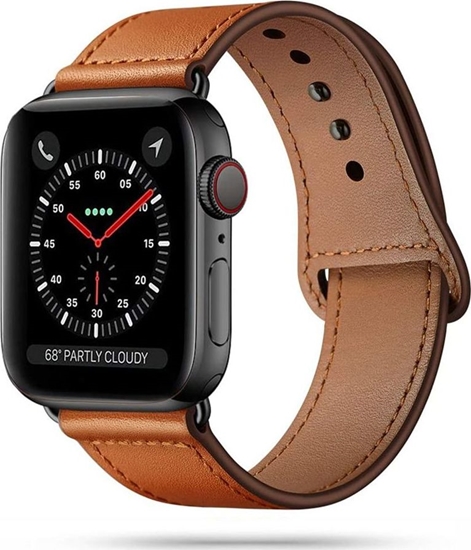 Изображение Tech-Protect TECH-PROTECT LEATHERFIT APPLE WATCH 1/2/3/4/5/6 (42/44MM) BROWN