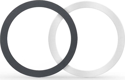 Attēls no Tech-Protect TECH-PROTECT MAGMAT MAGSAFE UNIVERSAL MAGNETIC RING BLACK & SILVER