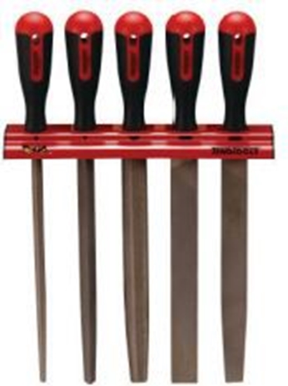 Изображение Teng Tools Zestaw pilników na wieszaku ściennym (12866-0107)