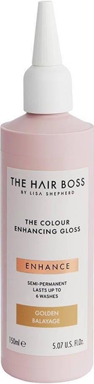 Изображение The Hair Boss THE HAIR BOSS_By Lisa Shepherd The Colour Enhancing Gloss rozświetlacz podkreślający ciepły odcień włosów Golden Balayage 150ml