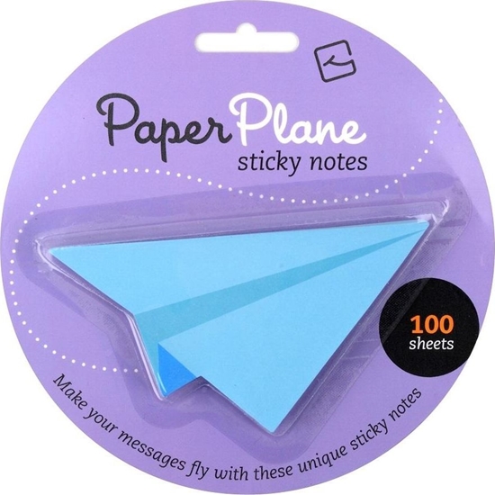 Picture of Thinking Gifts Paper Plane - karteczki samoprzylepne - niebieskie (335154)