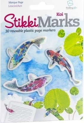 Изображение Thinking Gifts StikkiMarks Koi Fish Zakładki Ryby Koi znaczniki