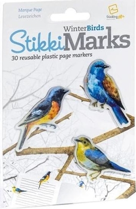 Изображение Thinking Gifts StikkiMarks Winter Birds Zakładki Ptaszki