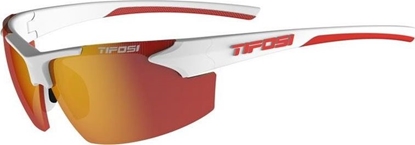 Attēls no TIFOSI Okulary TIFOSI TRACK white/red (1 szkło Smoke Red 15,4% transmisja światła) (NEW)