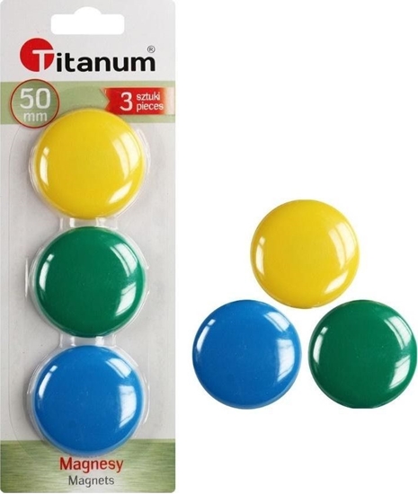 Изображение Titanum Magnesy do tablic 50mm 3szt