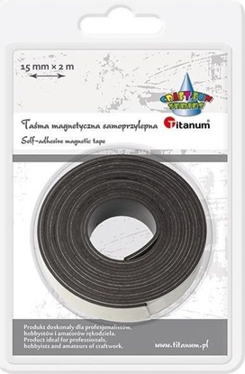 Изображение Titanum Taśma magnetyczna samoprzylepna 15mmx2m czarna