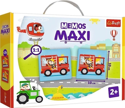 Изображение Trefl Gra edukacyjna dla dzieci Memos maxi Pojazdy 02267 Trefl