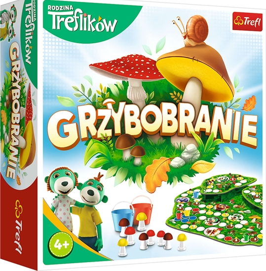 Изображение Trefl Gra planszowa Rodzina Treflików - Grzybobranie