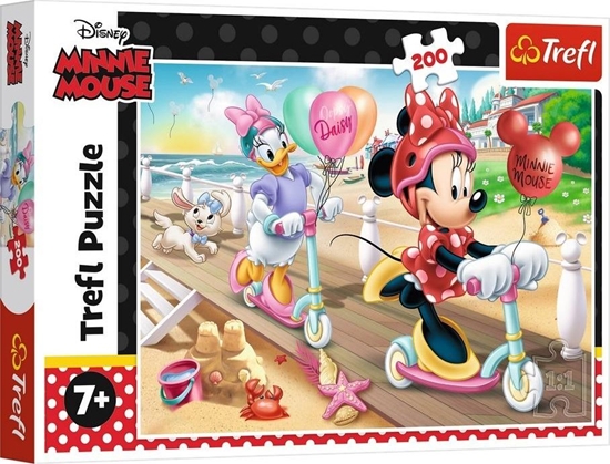 Изображение Trefl Puzzle 200 Minnie na plaży